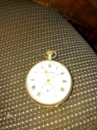 1908 Silver Cased Acme Swiss Lever Pocket Watch H Samuel Manchester.