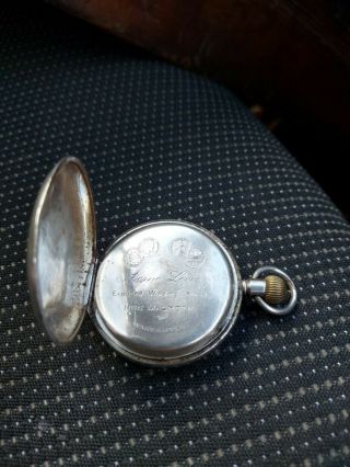 1908 SILVER CASED ACME SWISS LEVER POCKET WATCH H SAMUEL MANCHESTER. 3