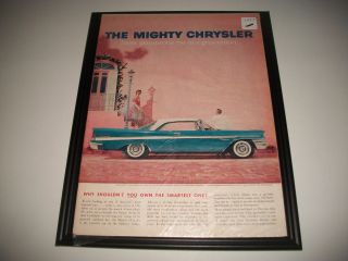 1958 Chrysler Yorker Print Ad.  " Why Shouldn 