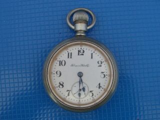 Hampden 18 Size 17 Jewel Pocket Watch,  Dial Running