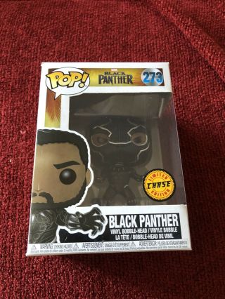 Funko Pop Marvel Black Panther Vinyl Bobble - Head 273 Ltd Ed Chase,