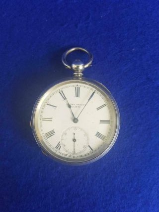 P4 Restorers C19th Baume Geneve Sterling Silver Open Face Key Wind Pocketwatch