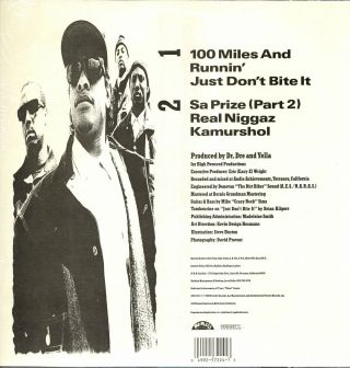 N.  W.  A - 100 Miles And Runnin  90 EP US ORG Eazy - E Dr Dre Ice Cube 2
