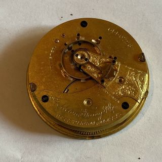 Find 1894 18s Waltham Appleton Tracy 15j Pocket Watch Movement (h49)