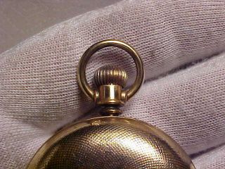 6 Size,  7 Jewels,  1888 Ellgin Hunting Pocket Watch in Golden Color Case 2