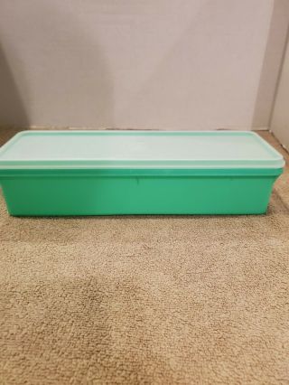 Tupperware Celery Crisper/keeper 892 Green Container,  Sheer Clear Lid/seal 893