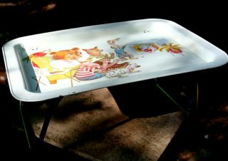 Vintage Cartoon Animal Tv/lunch Tray For Kids