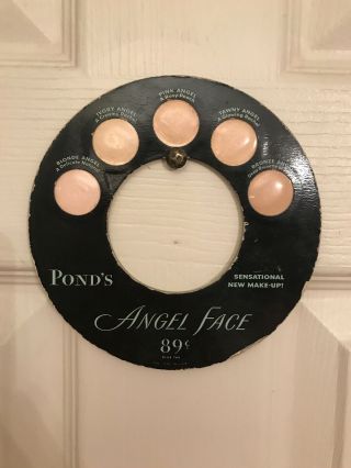 Vintage Ponds Angel Face Cardboard Makeup Display