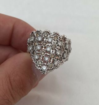 18ct 2.  75ct Diamond Large Heavy Designer Ring 18k 750.