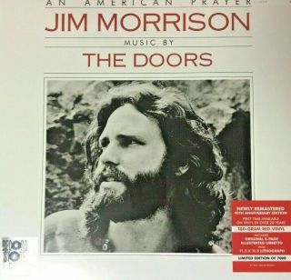 Jim Morrison The Doors ‎an American Prayer 2 Lp Red Colored Black Friday