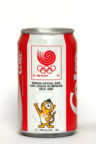 1988 Coca Cola Can From Portugal,  Olympics Seoul 1988