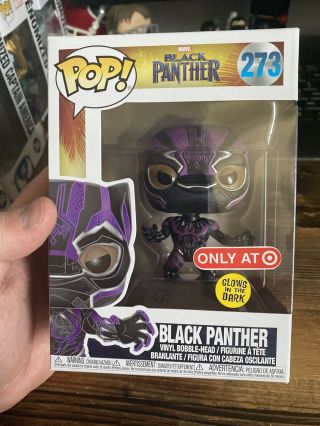 Funko Pop Disney Marvel Black Panther 273 Glow In The Dark Target Exclusive