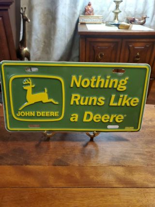 John Deere License Plate Nothing Runs Like A Dear