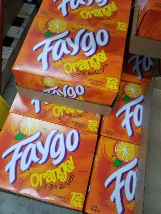 1x 12oz 12pk Faygo Orange Soda Cans