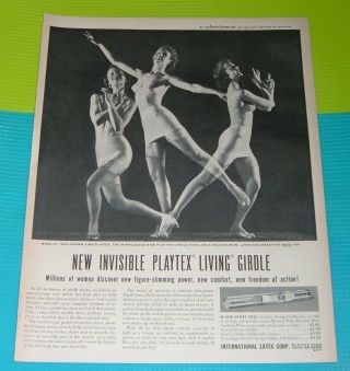 1948 Print Ad Invisible Playtex Living Girdle Playtex Park Dover,  Delaware
