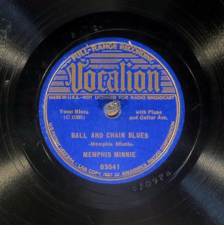 78 Rpm - - Memphis Minnie,  Vocalion 03541,  V,  /vv,  Blues