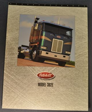1996 Peterbilt 362e Truck Sales Brochure Sheet Coe 96