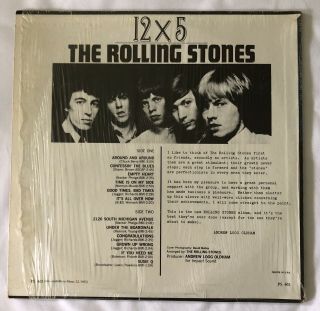 The Rolling Stones 12 X 5 Stereo Vinyl LP US London 