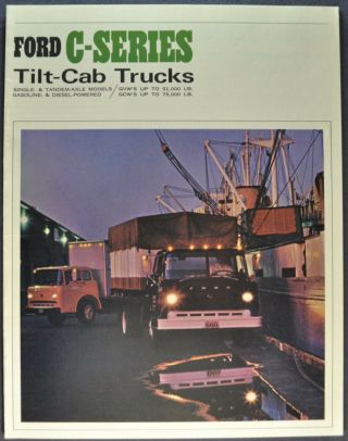 1966 Ford C - Series Tilt - Cab Truck Brochure 6000 Coe Diesel 850 Tractor