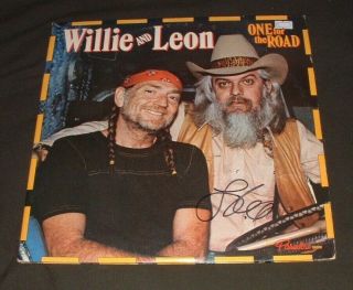 Willie Nelson Leon Russell 2 Lp Signed 1979