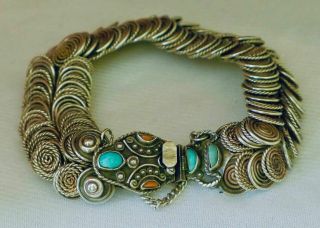 Rare Vintage Matilde Poulat (matl) Mexican Silver Snake Bracelet,