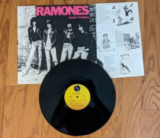 The Ramones " Rocket To Russia " Sire Sr 6042 33 1/3 Album Record