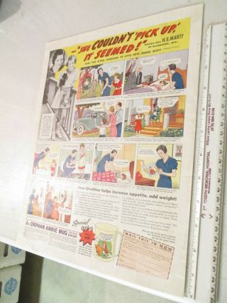 Newspaper Ad Premium Ovaltine Little Orphan Annie 1930s Comic Book Mug X