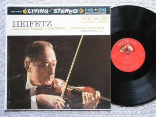 Lsc 2435 Sd Heifetz,  Sibelius Violin Concerto,  Hendl,  Chicago Symphony Orchestra