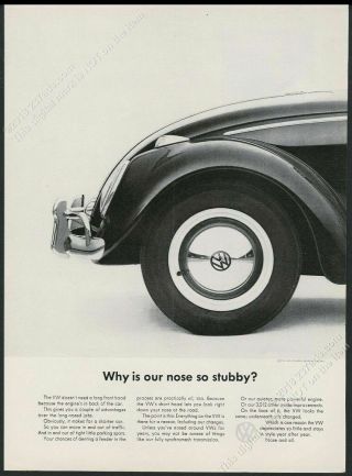 1963 Vw Beetle Classic Car Photo Why Is Our Nose So Stubby Volkswagen 11x8 Ad