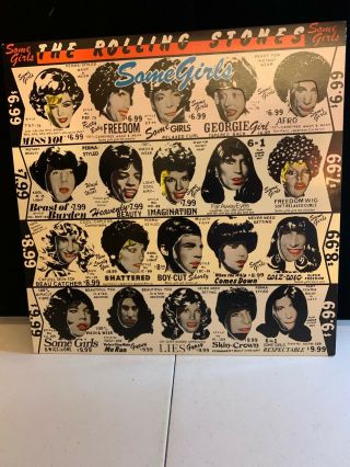 The Rolling Stones ‎– Some Girls 1978 Lp Die - Cut Uncensored Cover