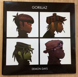 2005 Gorillaz “demon Days” 2 - Lp Vinyl Records Holland Import
