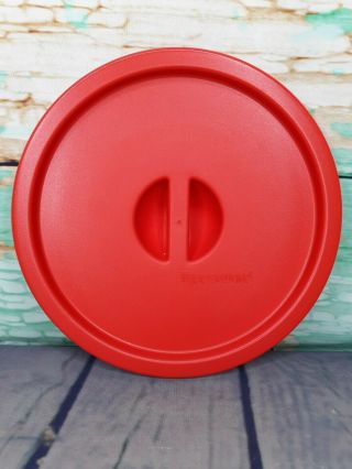 Tupperware 2717 One Touch Canister Coffee Filter Replacement Lid Red