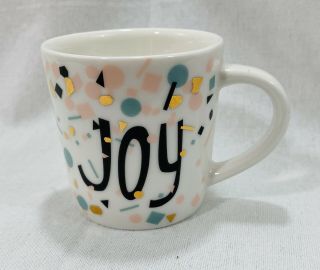 Starbucks 2017 Joy Confetti Ceramic Demi Espresso Mini Coffee Mug Cup 3 Oz