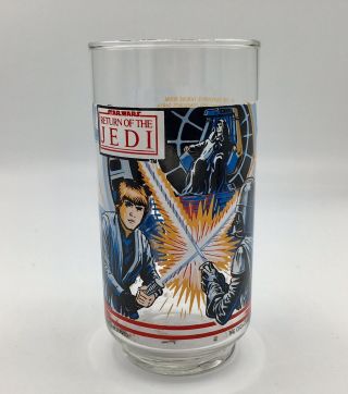 1983 Star Wars,  Return Of The Jedi,  Burger King Glass Cup,  Collector Series Coke