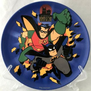 Vintage 1994 Batman & Robin Dc Comics 7 - 7/8” Melamine Plate