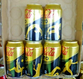 Collectable Coca Cola Cans: Set Of 4 Rio Olympics 2016 Zero Coca Cola Cans