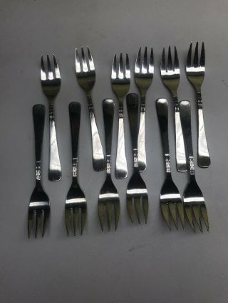 Vintage Set Of 12 Inox Small Forks