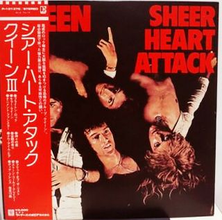 Queen " Sheer Heart Attack " Orig 1974 Japan 1st Pressing Lp W/obi & Lyrics May