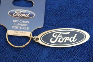 Ford Oval Key Chain Ring Accessory Fits F100 F150 Ranger F250 Badge Fairlane