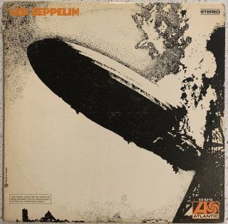 Led Zeppelin I Red Label - Atlantic Records 1969 Vinyl Lp - Sd 8216