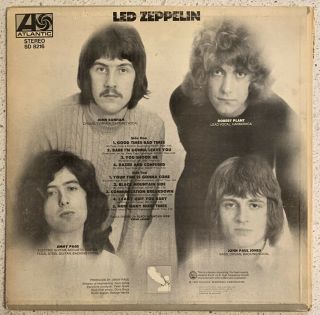 Led Zeppelin I Red Label - Atlantic Records 1969 Vinyl LP - SD 8216 2