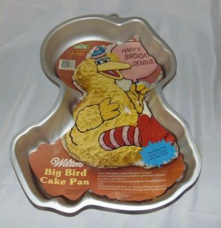 Vintage 1983 Wilton Sesame Street Big Bird Cake Pan W/paper Insert