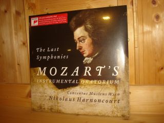 Mozart The Last Symphonies Nos.  39 - 41 Nikolaus Harnoncourt Sony 3 Lp Ed1