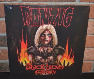 Danzig - Black Laden Crown.  Limited Neon Yellow Vinyl Lp Gatefold &