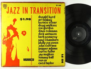V/a (ft.  Sun Ra) - Jazz In Transition Lp - Transition - Trlp 30 Mono