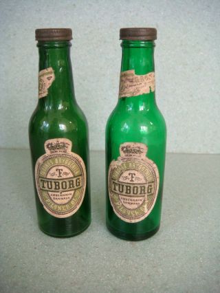 Vintage Tuborg Pilsner Salt & Pepper Mini - Bottles