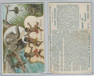 K4 Arbuckle Coffee,  History Sports And Pastimes,  1890,  31 Central Africa