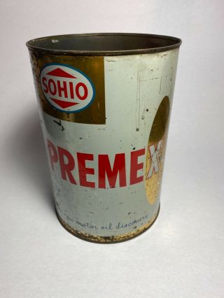 1 One Gallon Sohio Premex Oil Can Advertising The Motor Oil Discovery