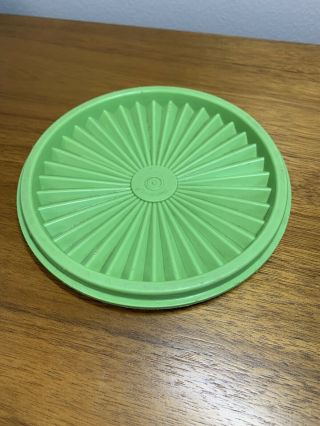 Tupperware Servalier Green Canister Lid 810 - 29 Starburst Replacement Lid