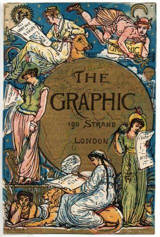 66536.  Trade Card Ca 1876 " The Graphic " Illustrated Weekly Newspaper London Uk
